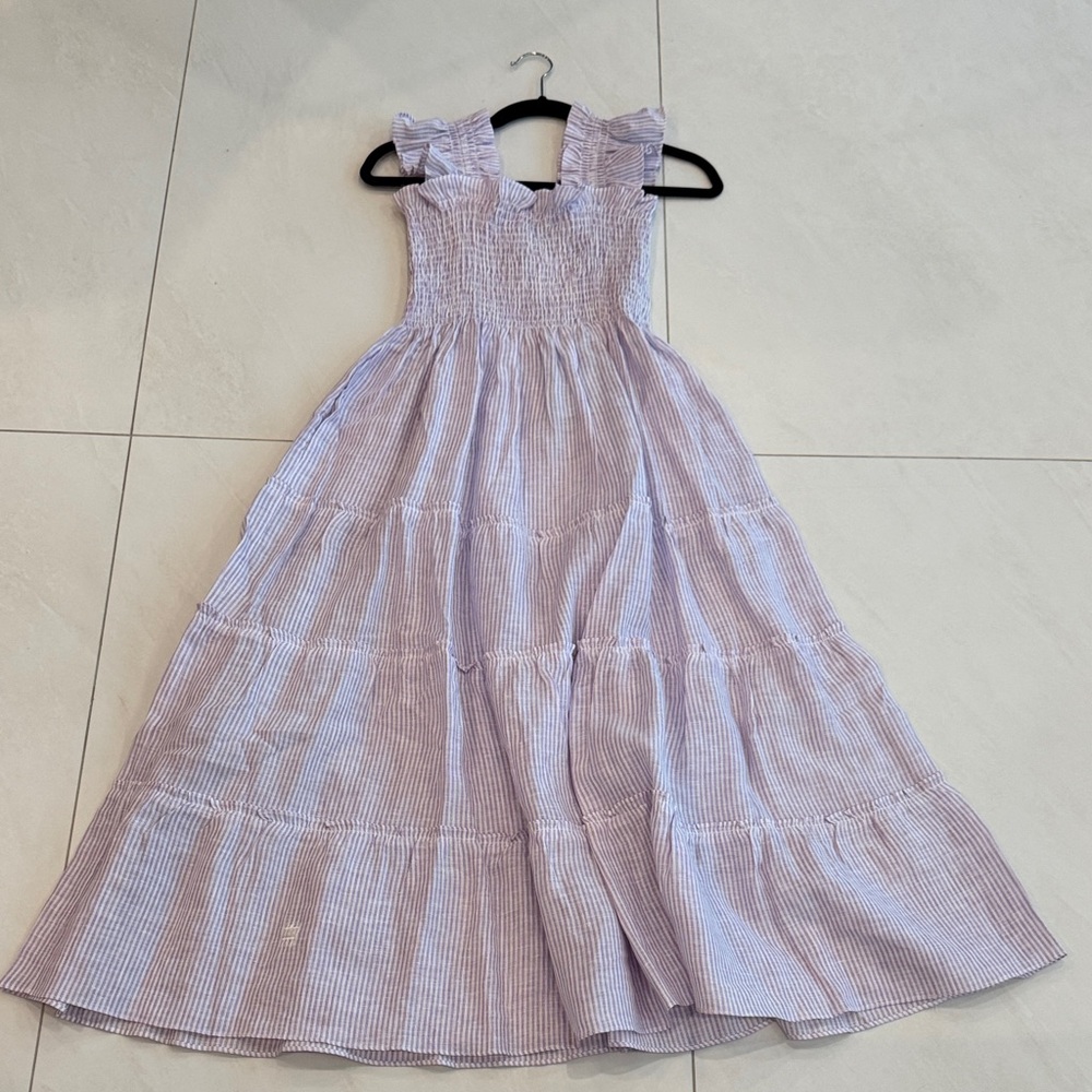 Charming Lavender Striped Dress